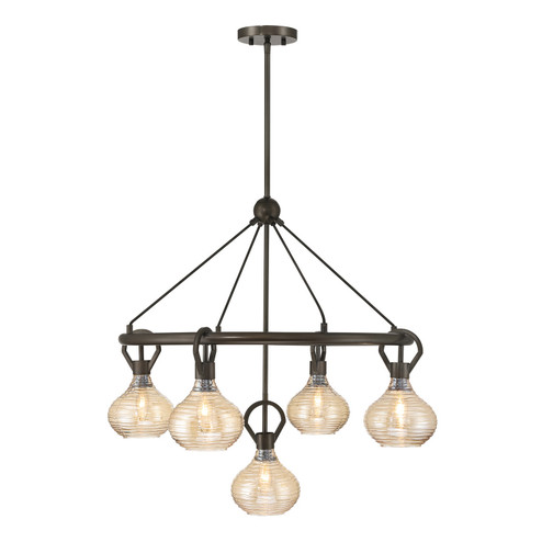 Sheriden Five Light Chandelier in Mediterranean Bronze (51|12276515)