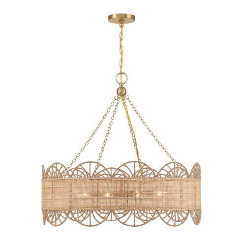 Shawnee Eight Light Chandelier in Warm Brass (51|114128322)
