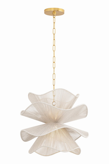 Amanda One Light Chandelier in Aged Brass (428|H1084701SAGB)