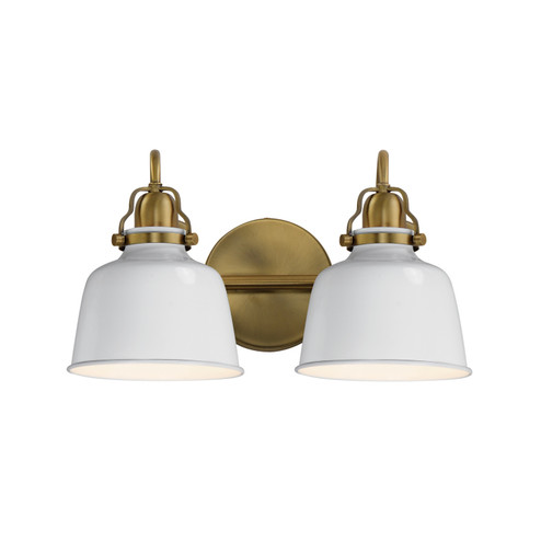 Hollis Two Light Wall Sconce in Natural Aged Brass (16|21422GWNAB)