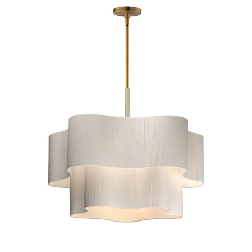 Corsica Six Light Pendant in Natural Aged Brass (16|12836OFNAB)
