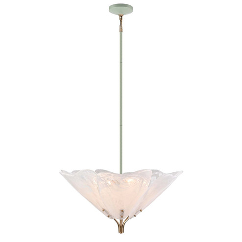 Florenza Six Light Pendant in Mint Green (581|861246)