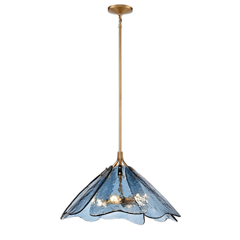 Florenza Six Light Pendant in Satin Brass (581|860176)