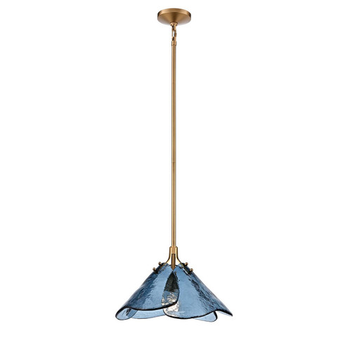 Florenza One Light Pendant in Satin Brass (581|860151)