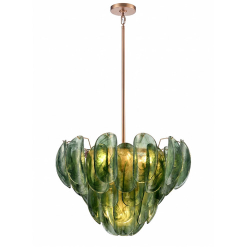 Chateau Seven Light Pendant in Satin Brass (581|856207)