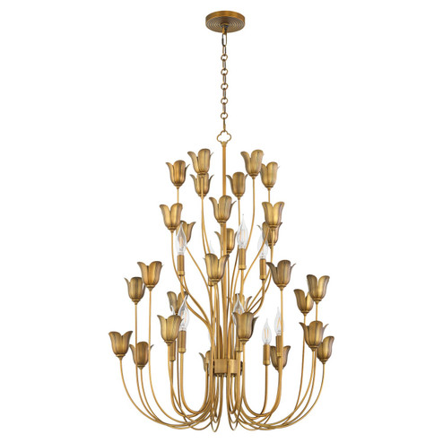 Lillet Ten Light Chandeiler in Brushed Brass (19|6081047)