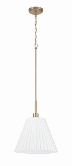 Pleated II One Light Pendant in Premium Bronze (46|62392CPZ)
