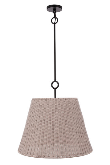 Kirsten Three Light Pendant in Flat Black (46|61893WFB)