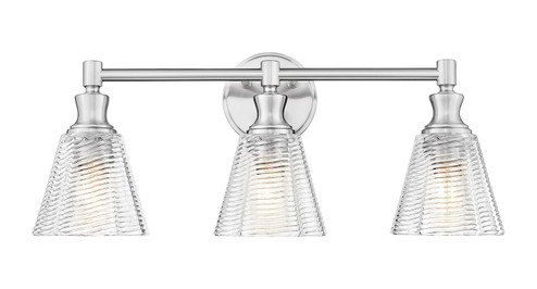 Auden Three Light Vanity in Brushed Nickel (224|77043VBN)