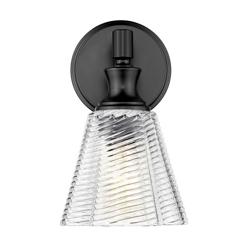 Auden One Light Wall Sconce in Matte Black (224|77041SMB)
