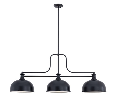 Melange Three Light Billiard in Matte Black (224|7253MBD12MB)