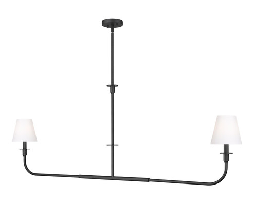 Tova Two Light Linear Chandelier in Matte Black (224|304960LMB)