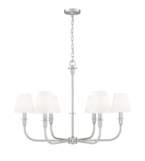 Tova Six Light Chandelier in Brushed Nickel (224|304932BN)