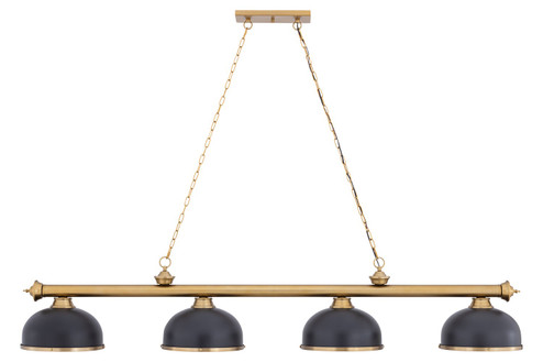 Cordon Four Light Billiard in Heritage Brass (224|23064HBRD12BRZHBR)