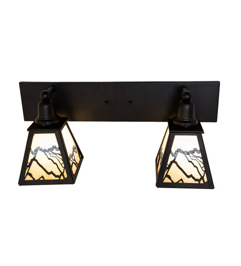 Telluride Magic Two Light Vanity in Black Satin Wrought Iron (57|293455)