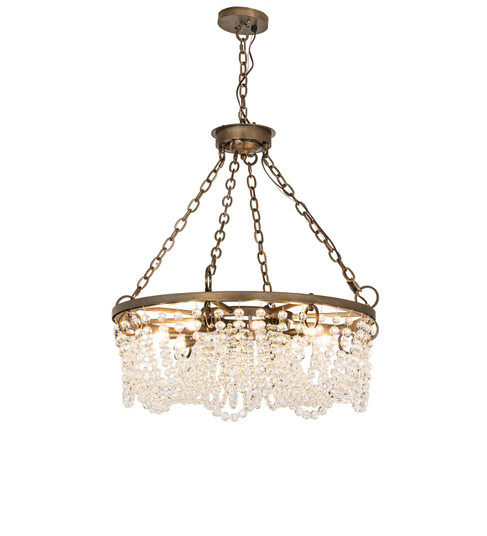 Sardinia Eight Light Chandelier in Black Hills Gold (57|291117)