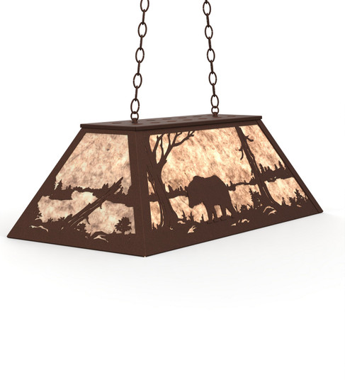 Bear At Lake Six Light Pendant in Cafe Noir (57|234103)