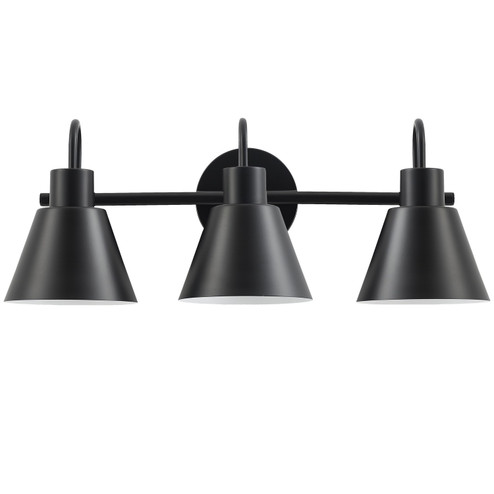 Westley Three Light Vanity in Matte Black (216|WES203WMB)