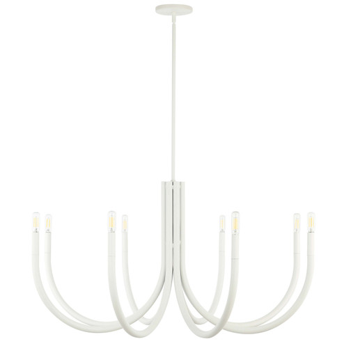 Wand Eight Light Chandelier in Sandy White (216|WAN388CSW)