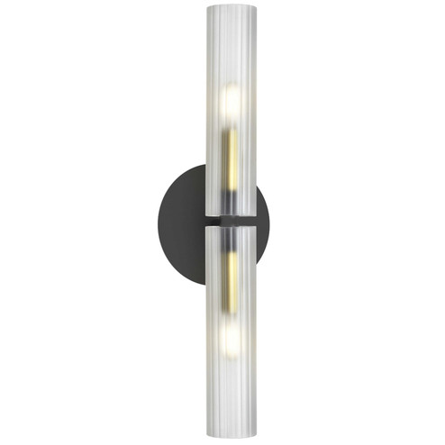 Wand Two Light Wall Sconce in Matte Black (216|WAN192WMBAGBFR)