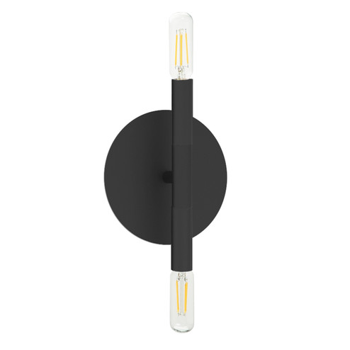 Wand Two Light Wall Sconce in Black (216|WAN132WMB)