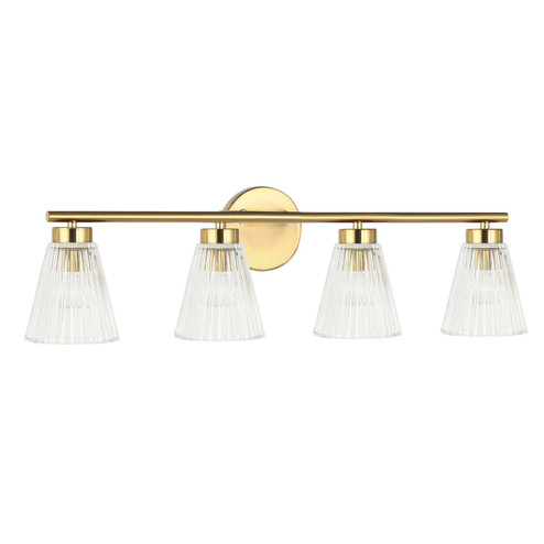 Vienna Four Light Vanity in Aged Brass (216|VIE304WAGB)