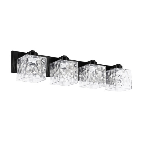 Veda Four Light Vanity in Matte Black (216|VED294WMBCLR)