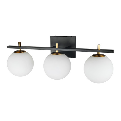 Vivaldi Three Light Vanity Fixture in Matte Black (216|VAD233WMBAGB)