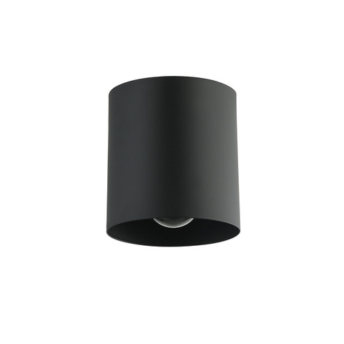 Theron One Light Flush Mount in Black (216|TRN41FHMB)