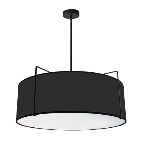 Trapezoid Four Light Pendant in Black (216|TRA244PBK)