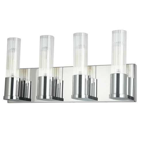 Tube Four Light Vanity in Polished Chrome (216|TBE174WPC)