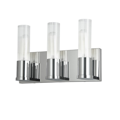 Tube Three Light Vanity in Polished Chrome (216|TBE123WPC)