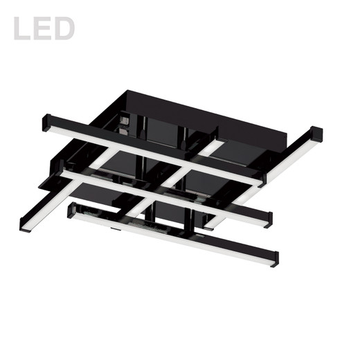 Summit LED Flush Mount in Black (216|SUM1414FHMB)