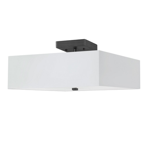 Seren Three Light Semi-Flush Mount in White (216|SRN143SFMBWH)