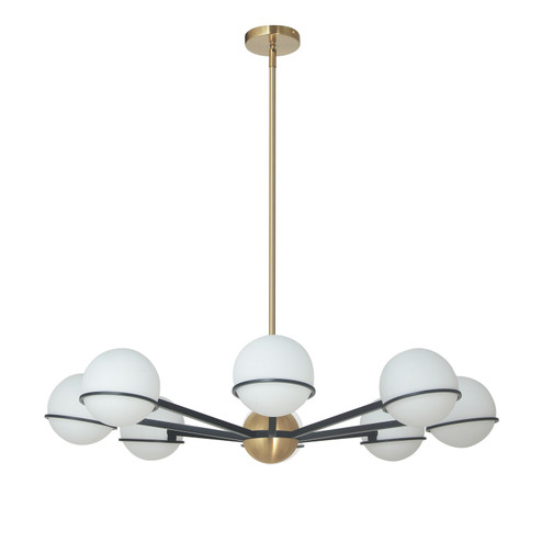Sofia Eight Light Chandelier in Aged Brass (216|SOF388CMBAGB)