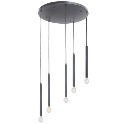 Sanya Five Light Pendant in Matte Black (216|SNY125PMB)