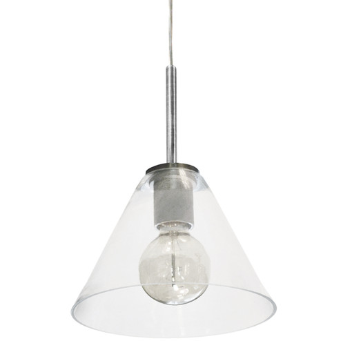Roswell One Light Pendant in Satin Chrome (216|RSW91PSCCLR)