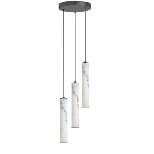 Reuben Three Light Pendant in White (216|RBN1230LEDPMB)