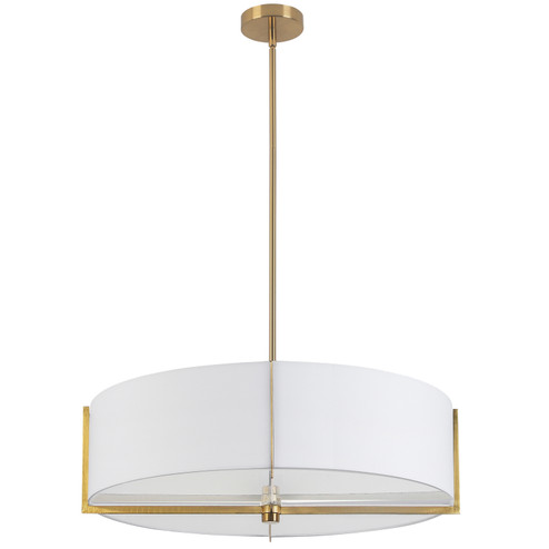 Preston Four Light Pendant in White (216|PST264LPAGBWH)