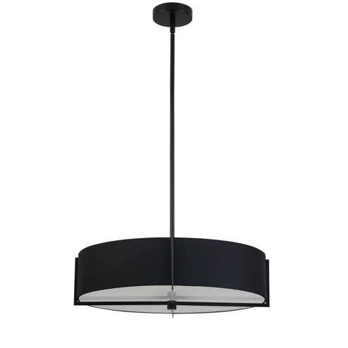 Preston Four Light Pendant in Black (216|PST214PMBBK)