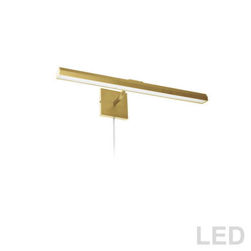 Leonardo LED Picture Light in Aged Brass (216|PIC22224LEDAGB)