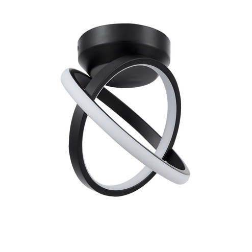 Philo LED Semi-Flush Mount in Matte Black (216|PHO716LEDSFMB)