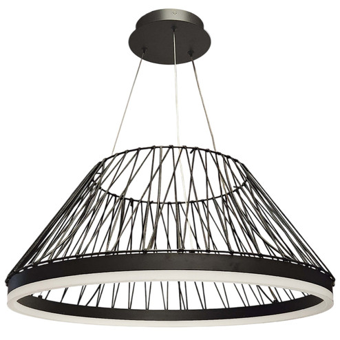 Philomene LED Pendant in Black (216|PHM2530LEDP5CCTMB)