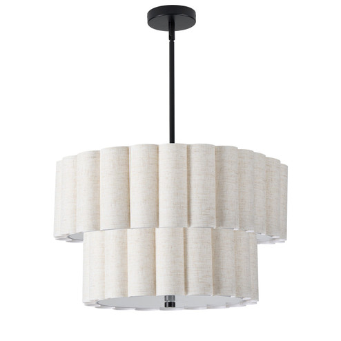 Pacifica Four Light Pendant in Flax (216|PCA224PMBFX)