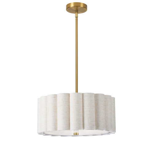 Pacifica Three Light Pendant in Flax (216|PCA163PAGBFX)
