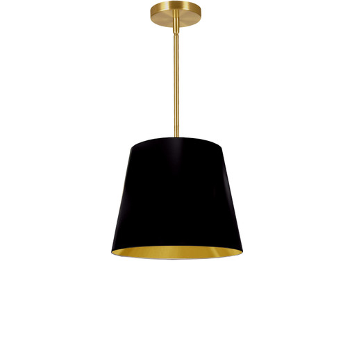 Oversized Drum One Light Pendant in Black (216|ODRS698)