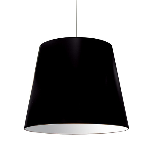 Oversized Drum One Light Pendant in Black (216|ODL797)
