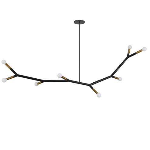 Morgan Eight Light Pendant in Matte Black (216|MOR608HPMBAGB)
