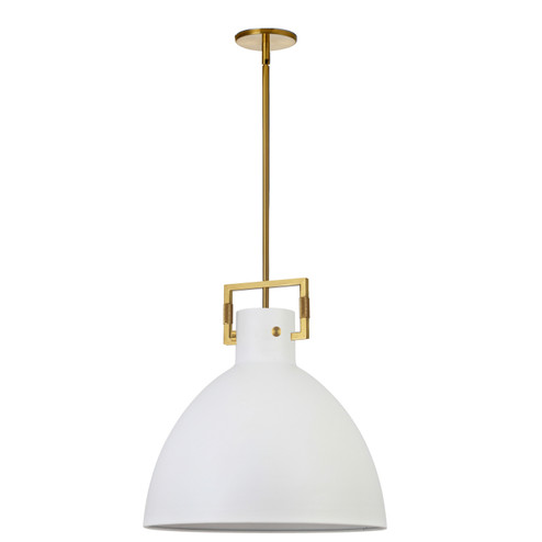 Liberty One Light Pendant in Matte White (216|LBY201PMWAGB)