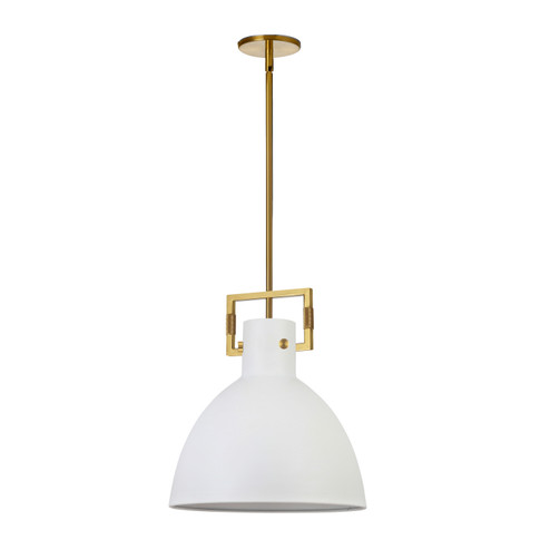 Liberty One Light Pendant in Matte White (216|LBY141PMWAGB)